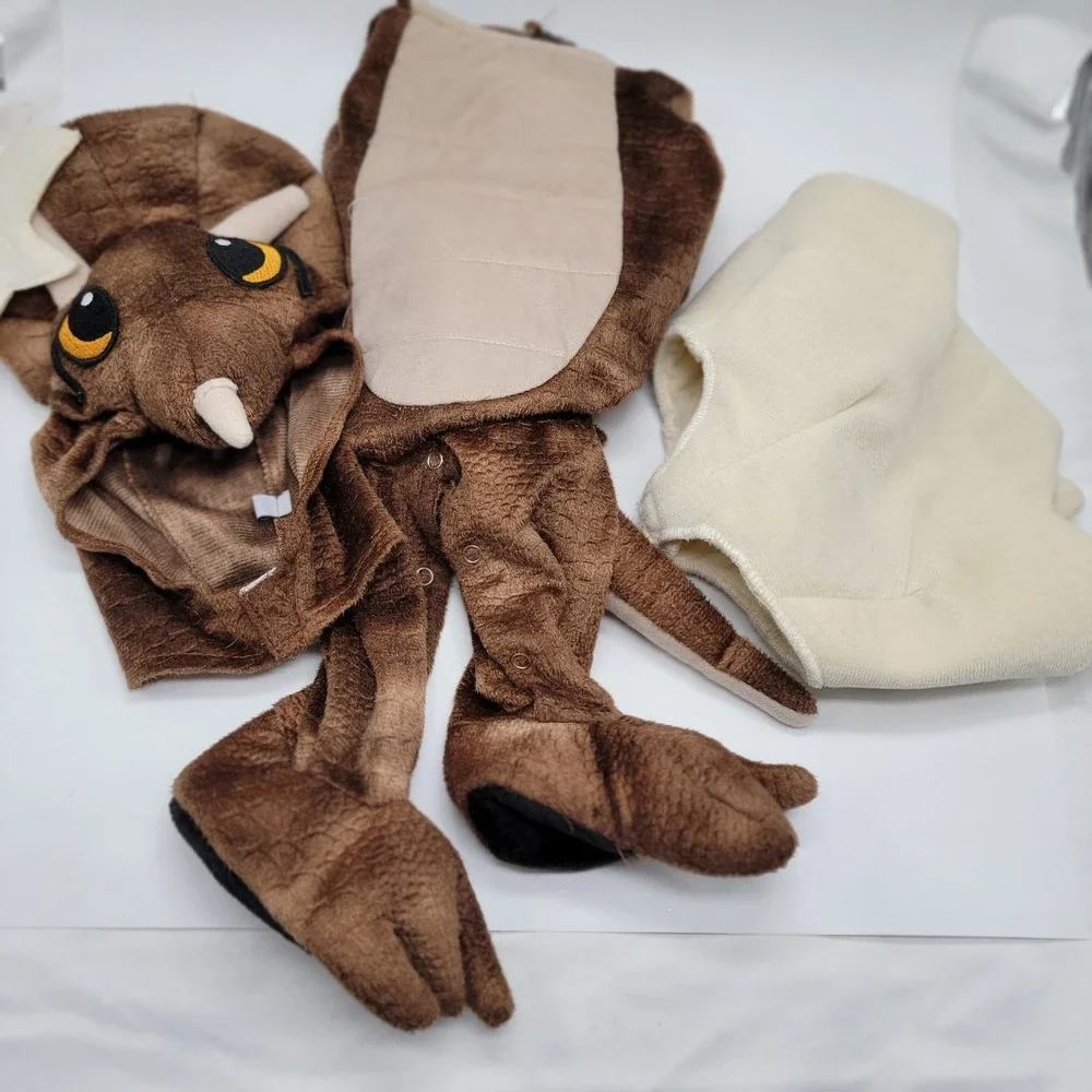 3 Month Hatching Triceratops Costume Dinosaur Egg Costume for Baby, Halloween